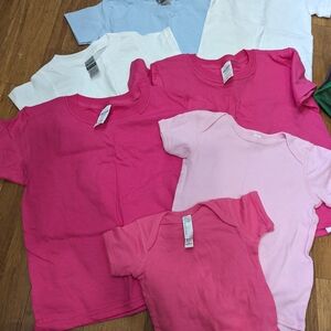 Bundle of 7 Baby/Toddler blank shorts.